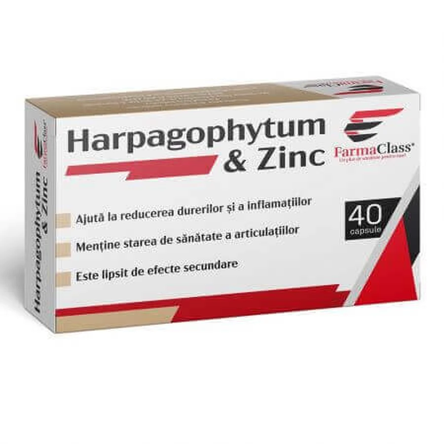 Гарпагофітум і цинк, 40 капсул, FarmaClass: ціни та характеристики