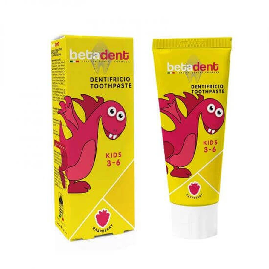 Зубная паста Betadent Kids 3-6 Малина, 75 мл, Бетафарма: цены и характеристики