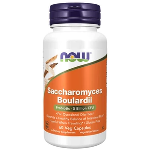 Сахаромицеты Буларди Now Foods Saccharomyces Boulardii 5 млрд. КОЕ, 60 вегетарианских капсул