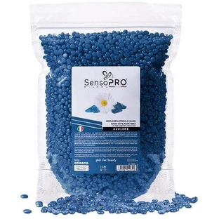 Еластичний віск для епіляції, гранули, SensoPro, Azulene, 500 г