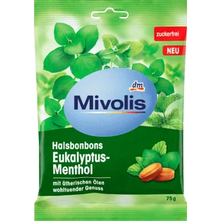 Леденцы Mivolis Эвкалипт, 75 г