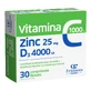 Витамин C 1000 мг + Zn 25 мг + D3 4000UI  Fiterman Vitamina C 1000 mg + Zn 25 mg + D3 4000UI, 30 таблеток