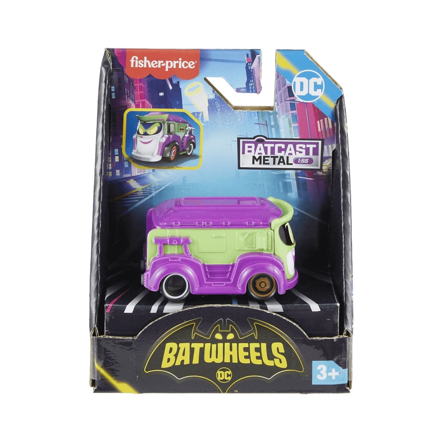 Металлическая игрушечная машинка Joker's Van Prank в масштабе 1:55, +3 года, Fisher Price: цены и характеристики