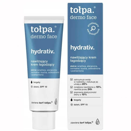 Topa Dermo Face Hydrativ, зволожуючий антивіковий крем, SPF 10, 40 мл: ціни та характеристики