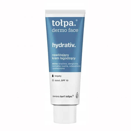 Topa Dermo Face Hydrativ, зволожуючий антивіковий крем, SPF 10, 40 мл: ціни та характеристики