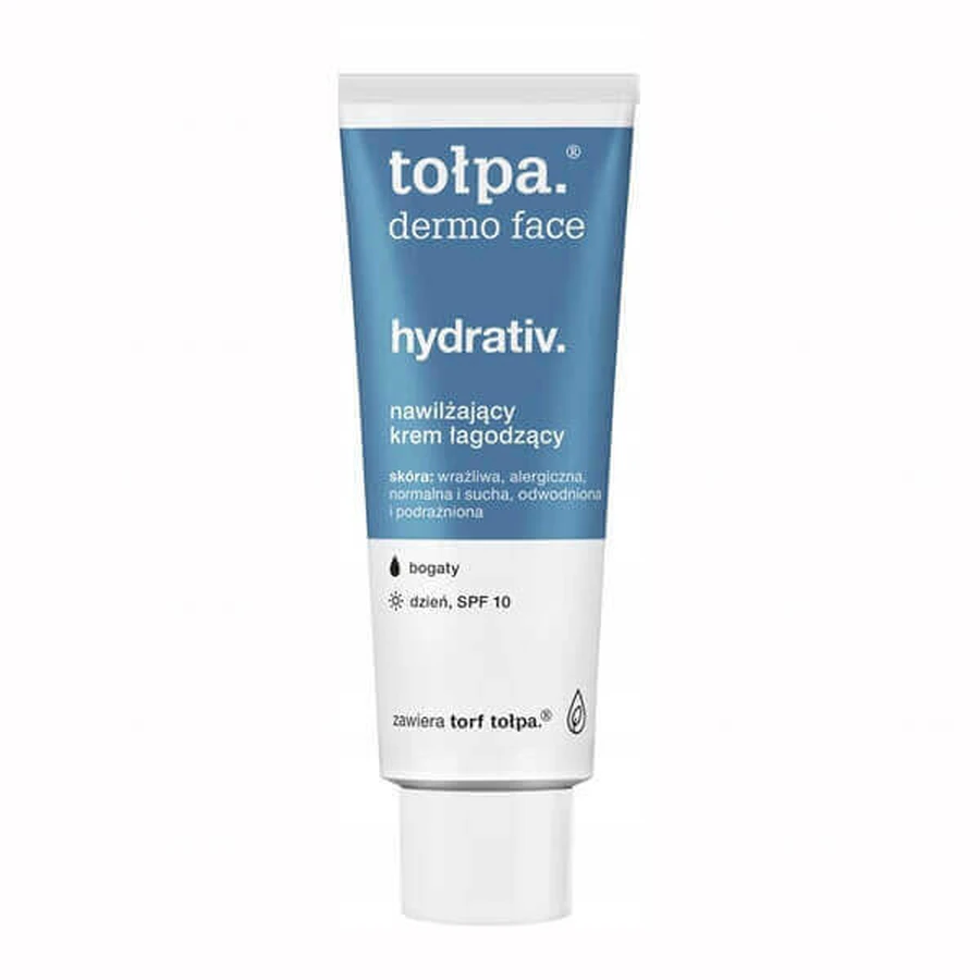 Topa Dermo Face Hydrativ, зволожуючий антивіковий крем, SPF 10, 40 мл: ціни та характеристики