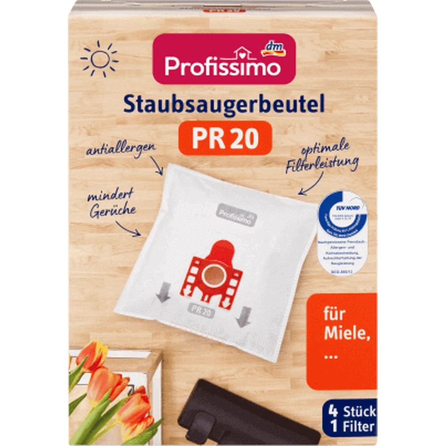 Всасывающие мешки Profissimo PR20 i с одним фильтром, 4 шт.: цены и характеристики