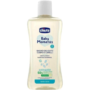 Chicco Нежная ампула для волос и тела Baby Moments 92% натуральный эвиль 200 мл