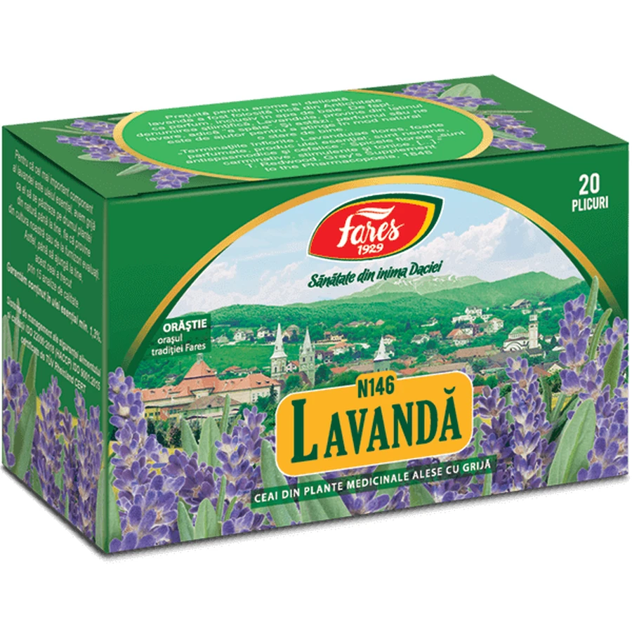 Чай Lavand, 20 пакетиков, Fares: цены и характеристики