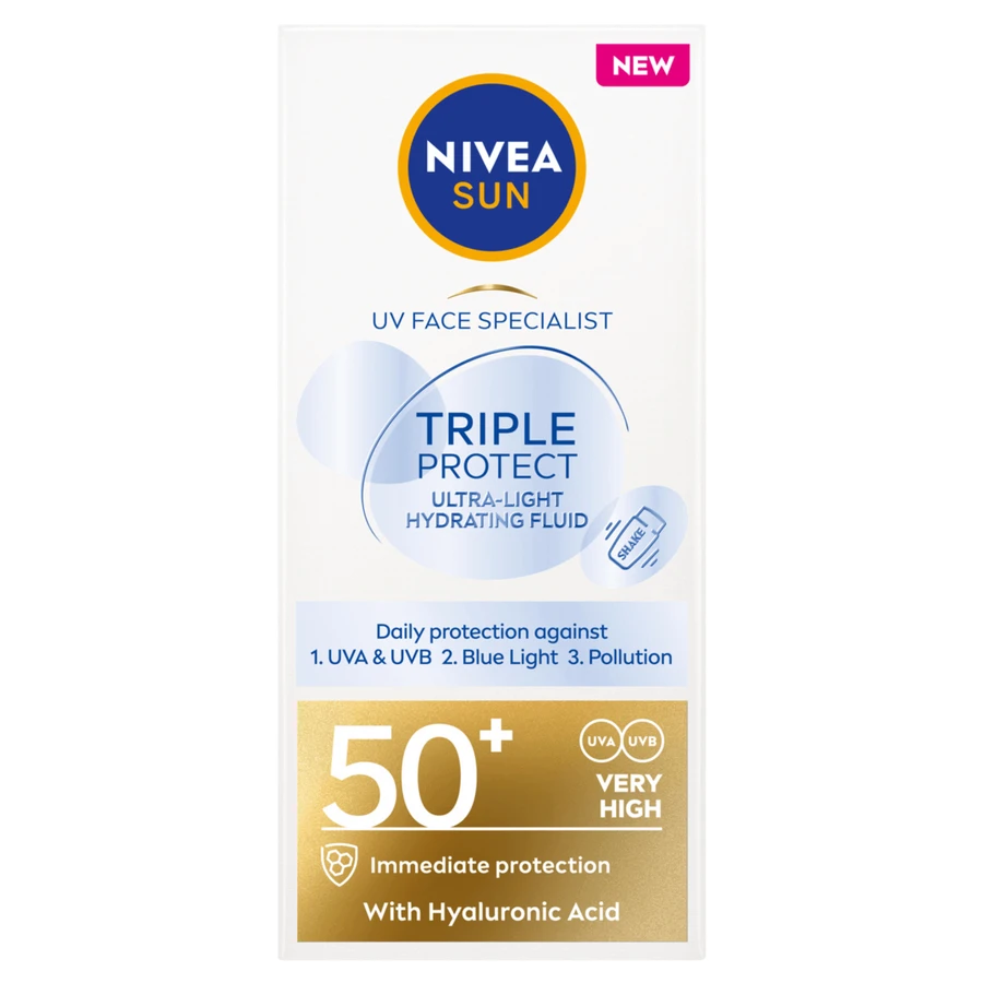 Nivea Sun Triple Protect Флюид для лица SPF50+, 40 мл: цены и характеристики