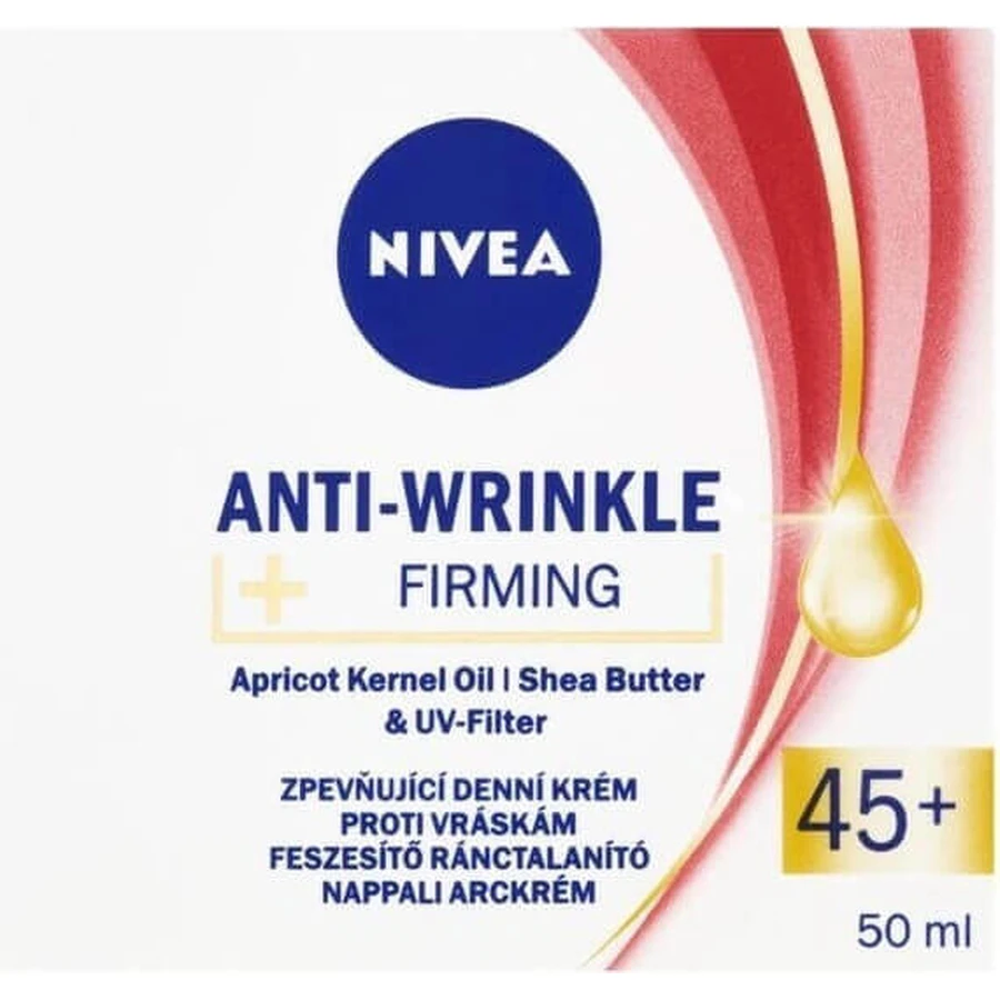 NIVEA 45+ против морщин 1×50 мл, укрепляющий дневной крем: цены и характеристики
