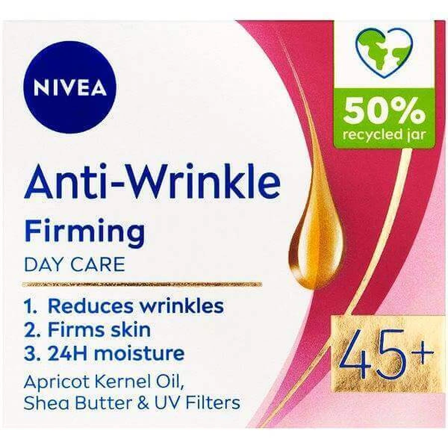 NIVEA 45+ против морщин 1×50 мл, укрепляющий дневной крем: цены и характеристики
