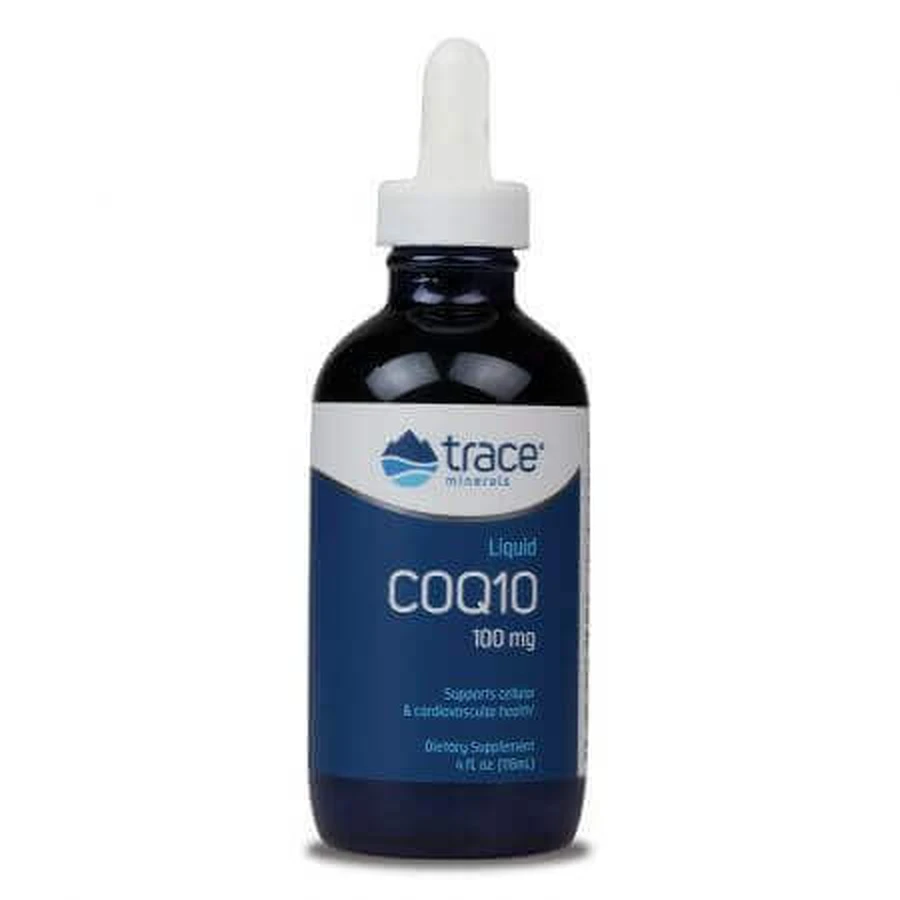 Коэнзим Q10 жидкий со вкусом мандарина, 100 мг, 59 мл, Trace Minerals: цены и характеристики