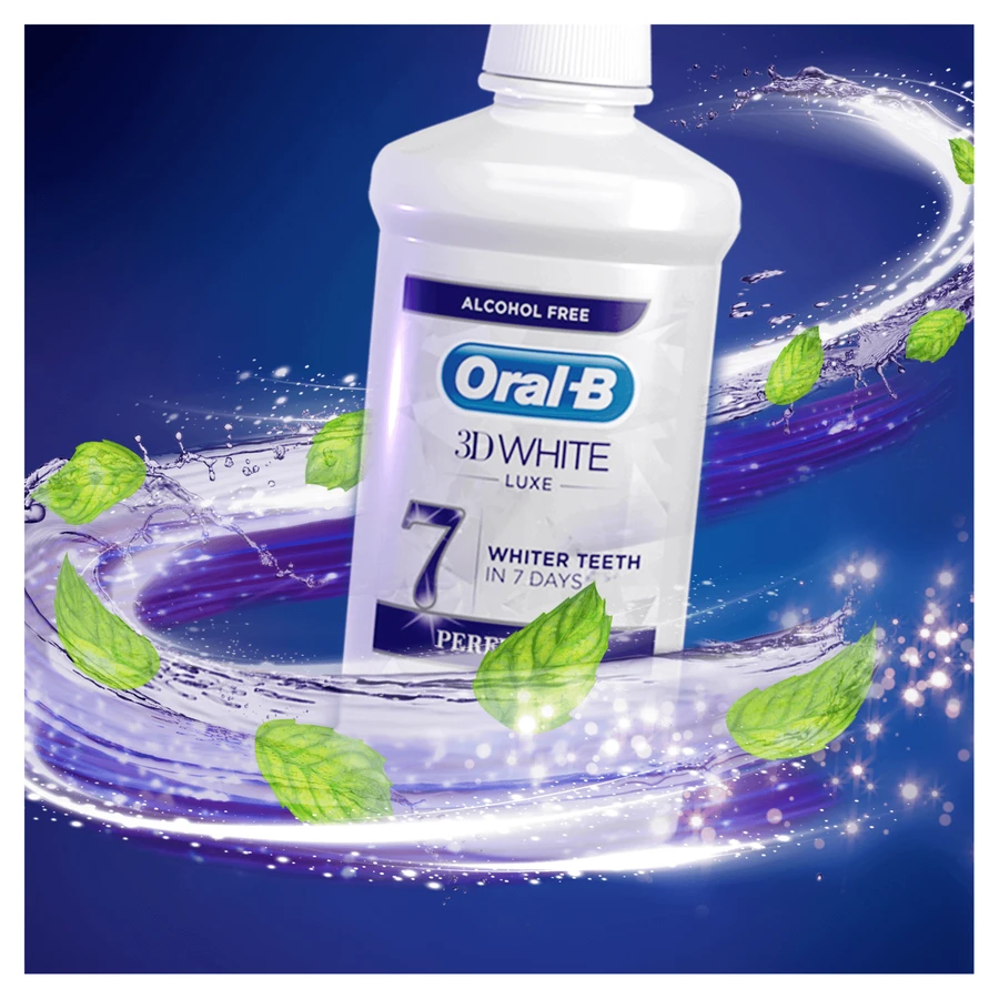 Oral-B 3D White Luxe Perfection, ополіскувач для порожнини рота досконалості, 500 мл: ціни та характеристики