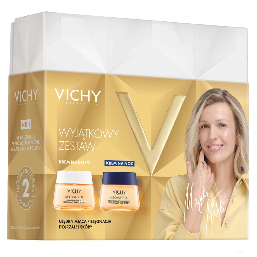 Набор Vichy Neovadiol, укрепляющий дневной крем для восстановления упругости, нормальная и комбинированная кожа, 50 мл + восстанавливающий, формирующий овал ночной крем, 50 мл: цены и характеристики