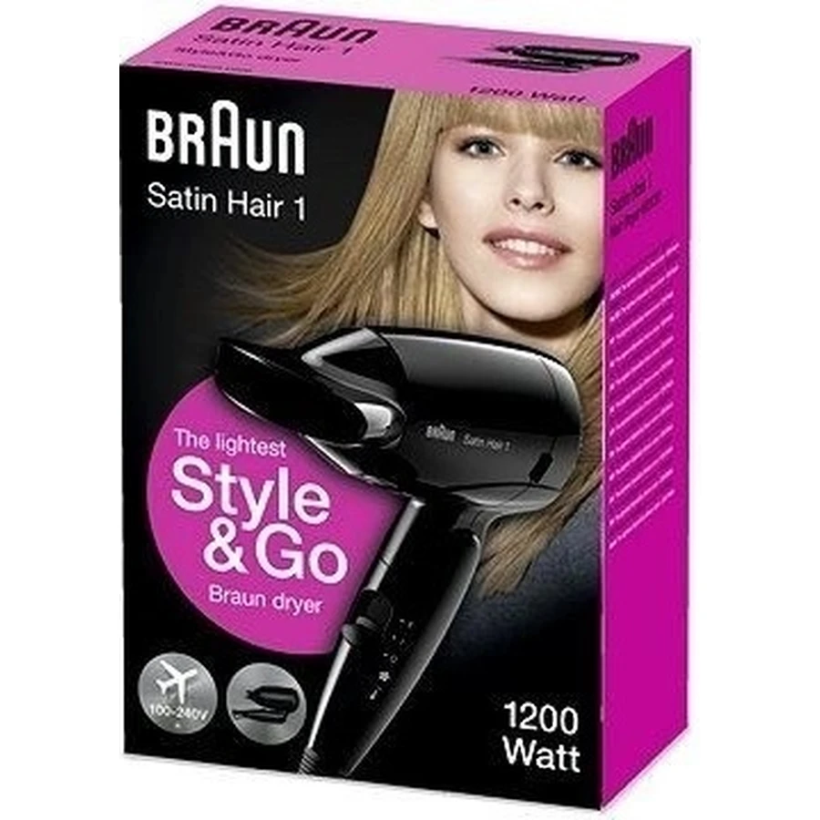 Фен Braun Satin Hair 1 Hd 130 To Go 1pc 1×1 шт: ціни та характеристики