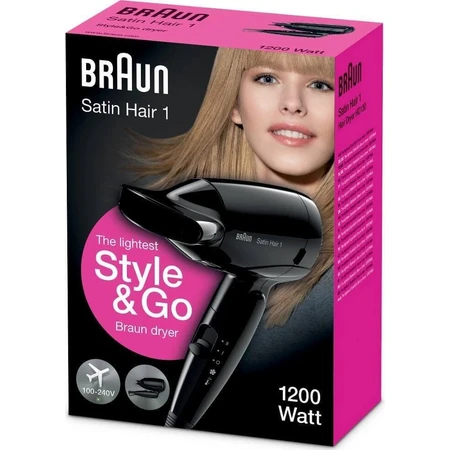 Фен Braun Satin Hair 1 Hd 130 To Go 1pc 1×1 шт: ціни та характеристики