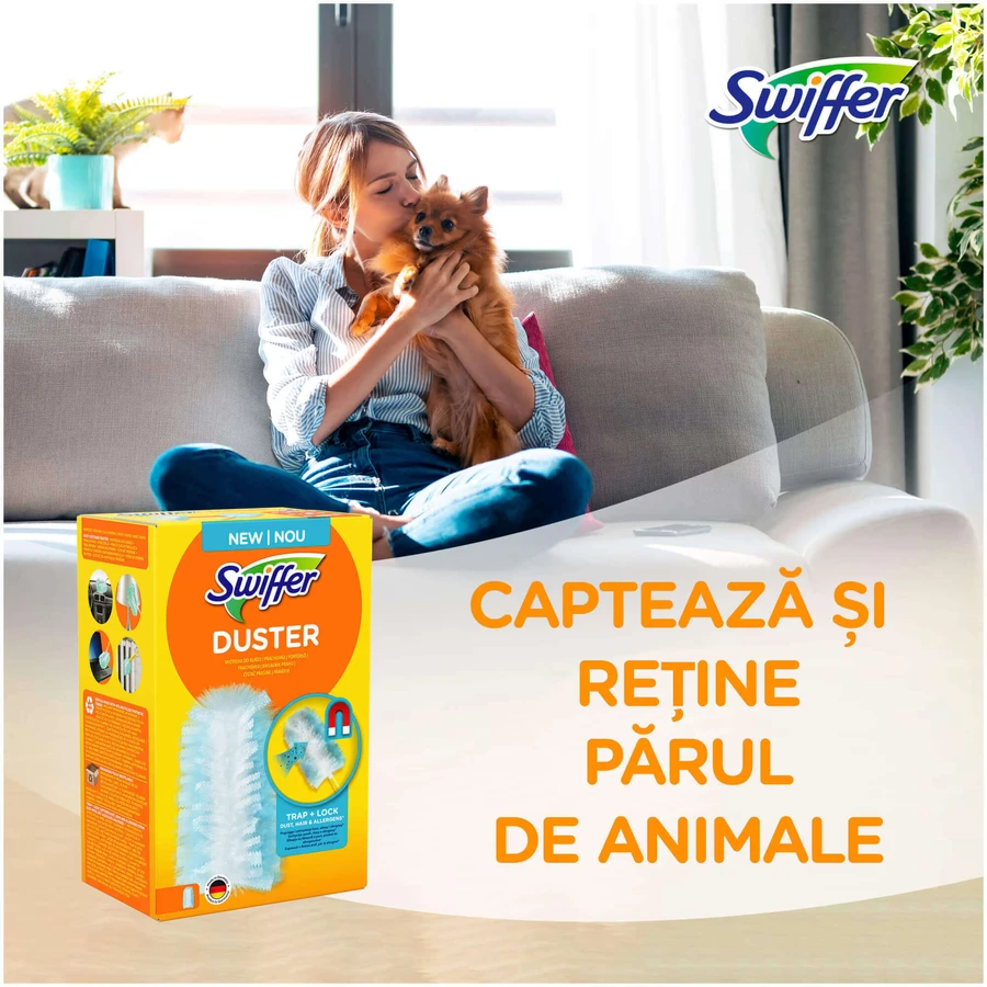 Набор для уборки пыли с 4 наполнителями Duster Kit Trap & Lock, 1 штука, Swiffer: цены и характеристики