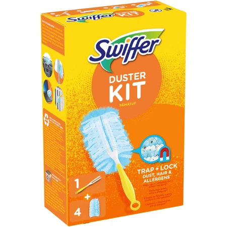 Набор для уборки пыли с 4 наполнителями Duster Kit Trap & Lock, 1 штука, Swiffer: цены и характеристики