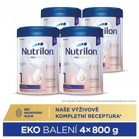 Nutrilon Profutura Duobiotik 1 дитяча молочна суміш 4 х 800 г: ціни та характеристики