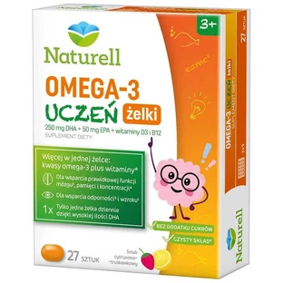 Омега-3 Naturell Omega-3 Student Jelly от 3 лет, желе, 27 шт.