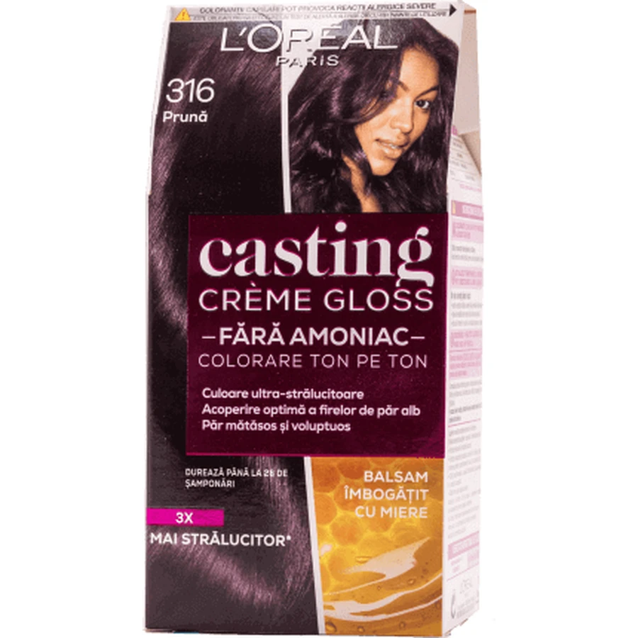 Loreal Paris CASTING CREME GLOSS CASTING CREME GLOSS Сливовый цвет pr 316, 1 шт.: цены и характеристики