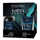 4Organic Men Power set, средство для мытья бороды и лица, 200 мл + увлажняющий бальзам после бритья, Sensitive, 150 мл