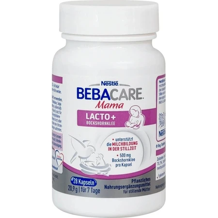 BEBACARE Пажитник Mama Lacto+ 1×28 шт, харчова добавка для годуючих мам: ціни та характеристики