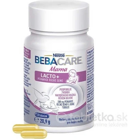 BEBACARE Пажитник Mama Lacto+ 1×28 шт, харчова добавка для годуючих мам: ціни та характеристики