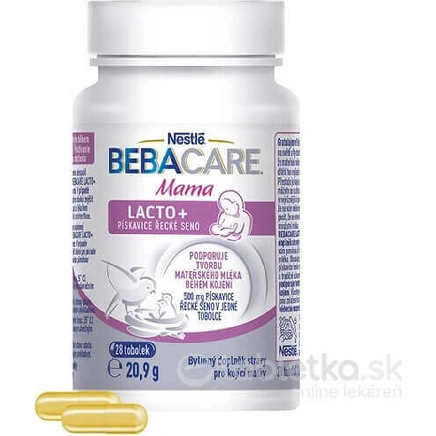 BEBACARE Пажитник Mama Lacto+ 1×28 шт, харчова добавка для годуючих мам: ціни та характеристики