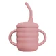 Силиконовая трость с соломинкой, 6 месяцев+, Old Rose, Appekids