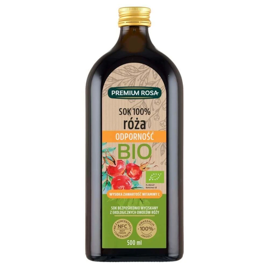 Premium Rosa Wild Rose, 100% органический фруктовый сок, 500 мл: цены и характеристики