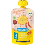 Фруктовое пюре Babylove Банан -Вишня, для детей с 1 года, 100 г