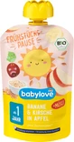 Фруктовое пюре Babylove Банан -Вишня, для детей с 1 года, 100 г
