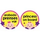 Semn auto Prince on Board, Roz, BabyJem