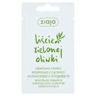 Ziaja Licie Zielonej Oliwki, каолінова маска з цинком, що очищає та очищає, 7 мл