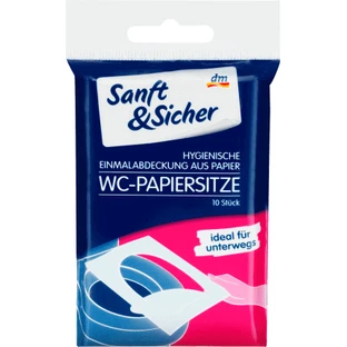 Sanft&Sicher Накладка на туалетное сиденье, бумага, 10 шт.