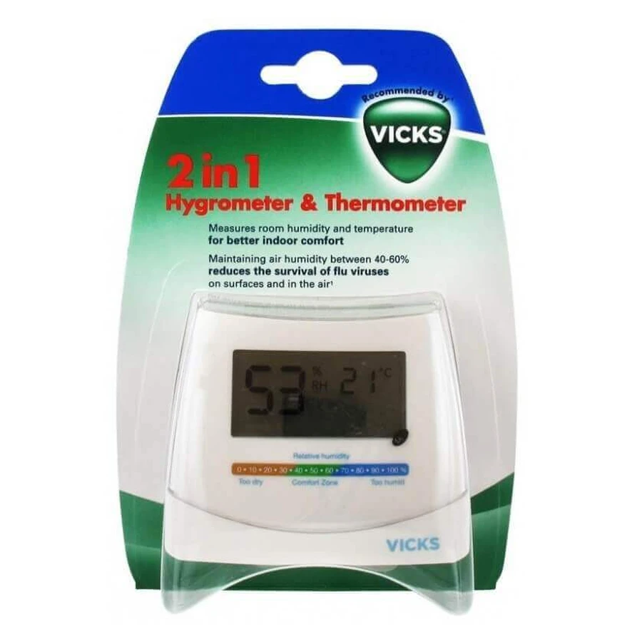 Гигрометр и термометр 2 в 1, TOW015094, Vicks: цены и характеристики