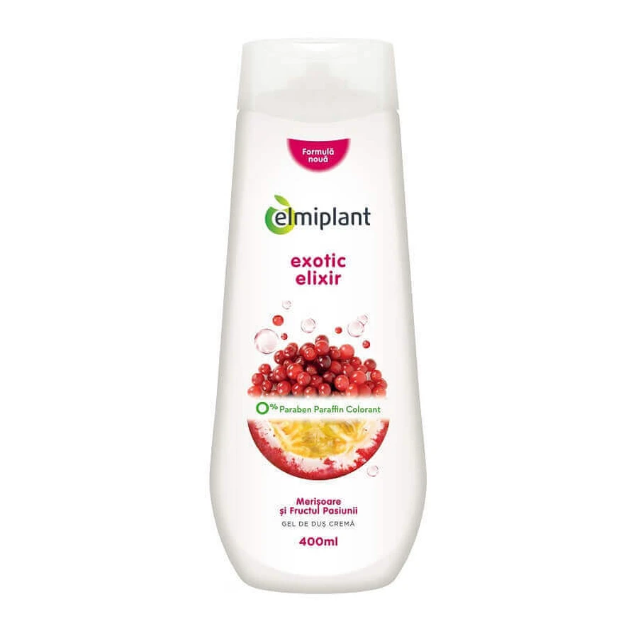 Care Moments Exotic Экзотический эликсир-гель-крем для душа с черной вишней и маракуйей, 400 мл, Элмиплант: цены и характеристики