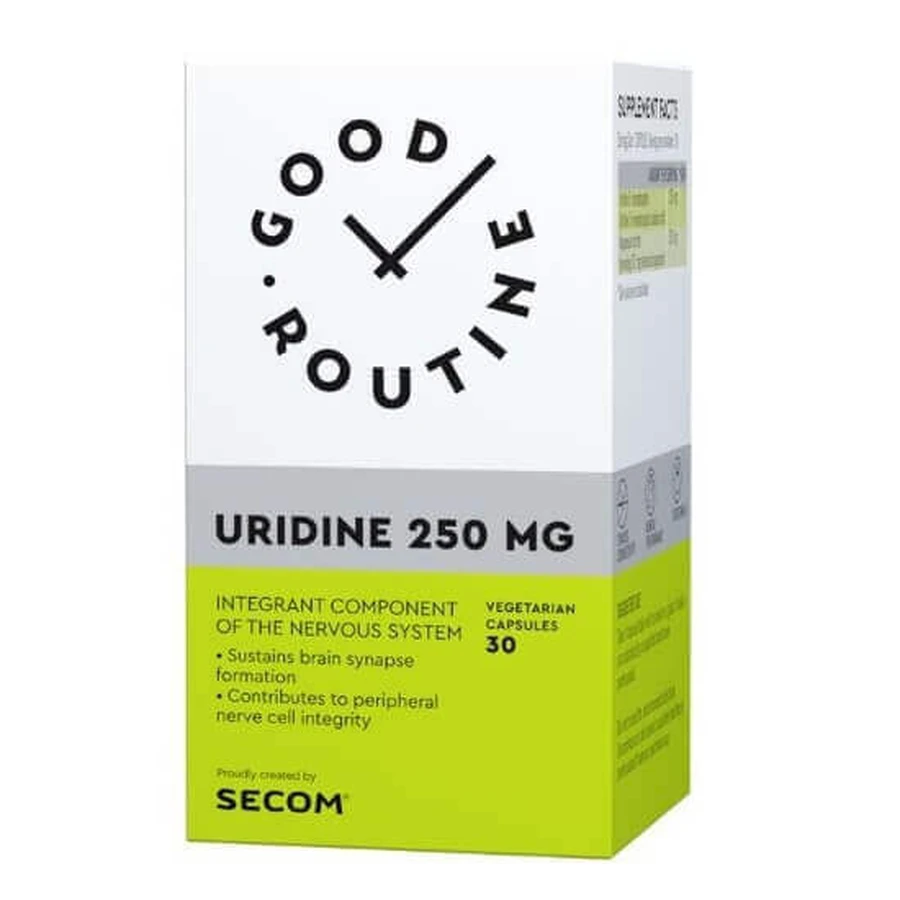 Уридин Good Routine, 250 мг, 30 капсул, Secom: цены и характеристики