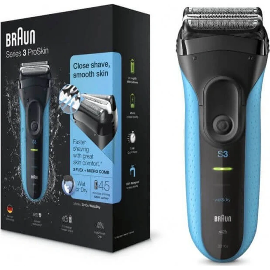 BRAUN Series 3 3010s W&D 1×1 шт, бритва: цены и характеристики
