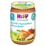 Пюре HiPP Bio Овочі з куркою та локшиною, після 9 місяців, 220 г