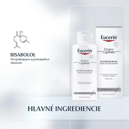 Eucerin DermoCapillaire Гіпертолерантний шампунь для чутливої та алергічної шкіри 250 мл: ціни та характеристики