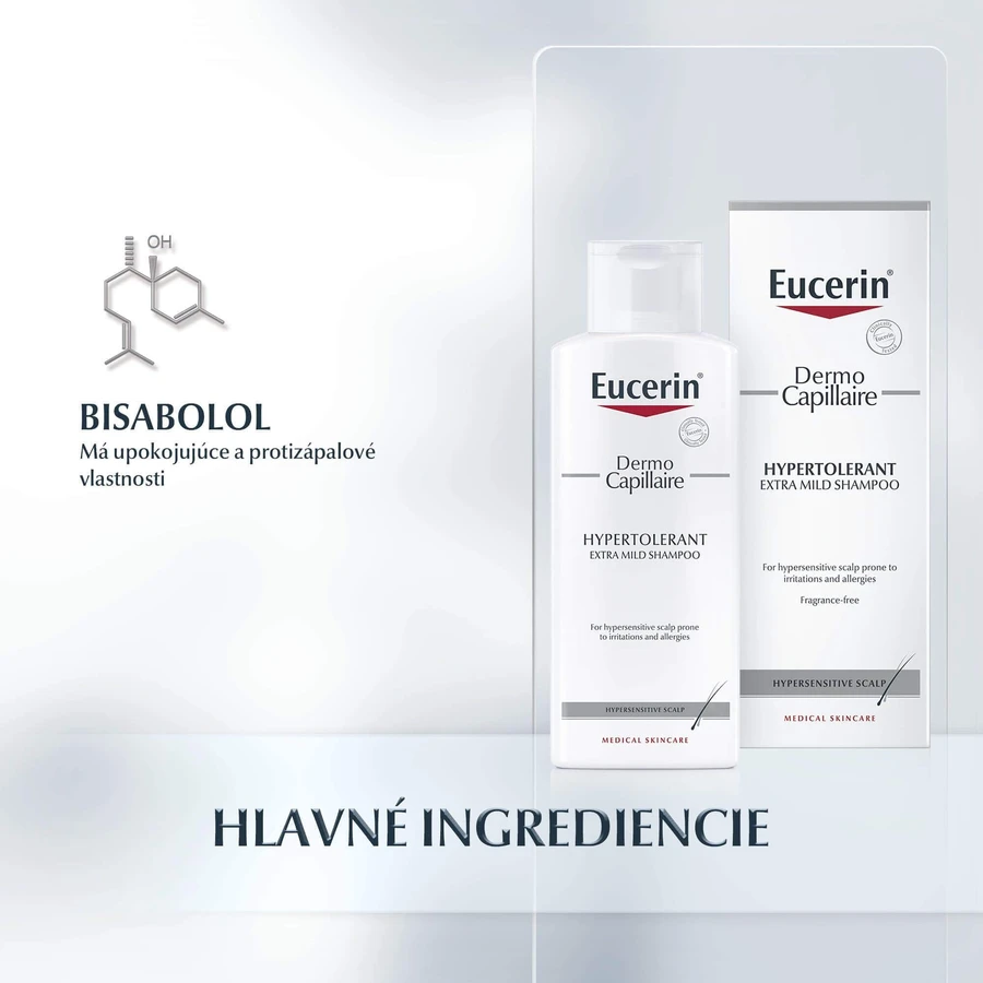 Eucerin DermoCapillaire Гіпертолерантний шампунь для чутливої та алергічної шкіри 250 мл: ціни та характеристики