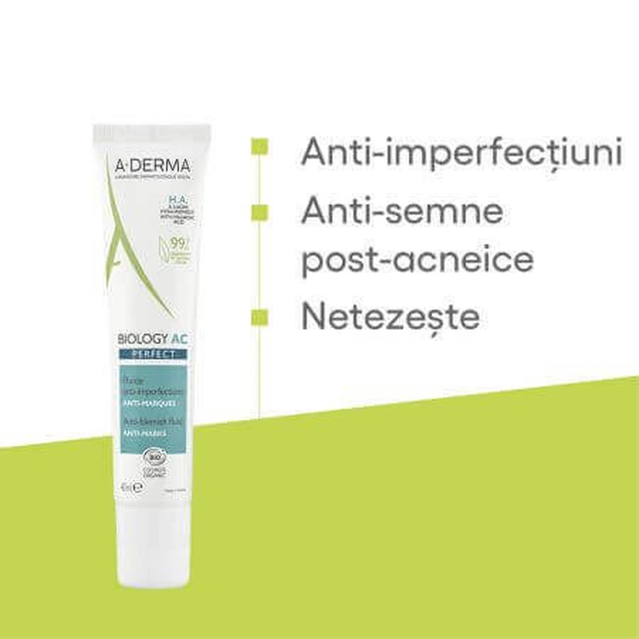 A-Derma Biology AC Anti-blemish fluid, 40 мл: цены и характеристики
