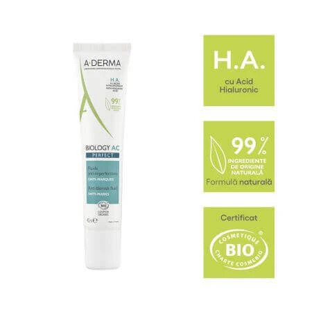 A-Derma Biology AC Anti-blemish fluid, 40 мл: цены и характеристики