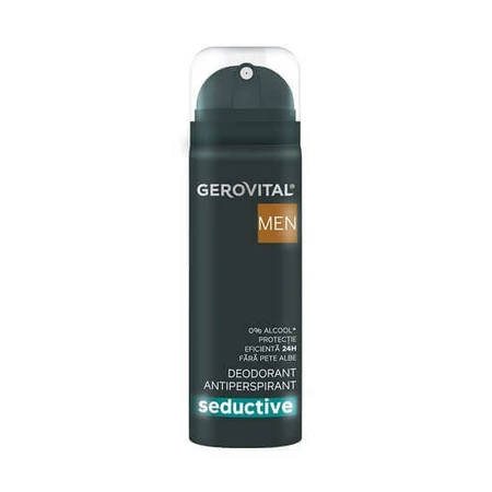 Дезодорант-антиперспирант, 150 мл, Men Seductive, Gerovital: цены и характеристики