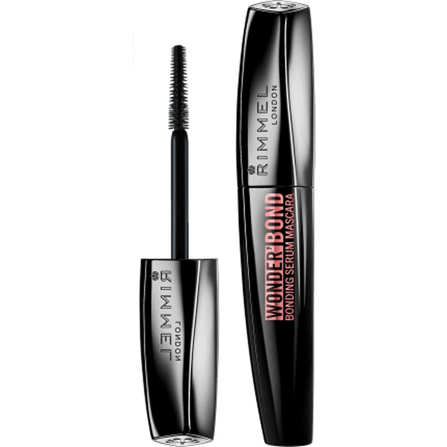 Туш для вій Rimmel London Wonder Bong Serum Сироватка для вій 001 Black, 1 шт: ціни та характеристики