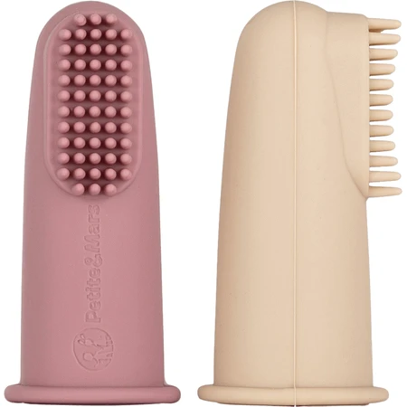 Petite&Mars Набір силіконових зубних щіток Rose&Sand 0м+ 2 шт: ціни та характеристики