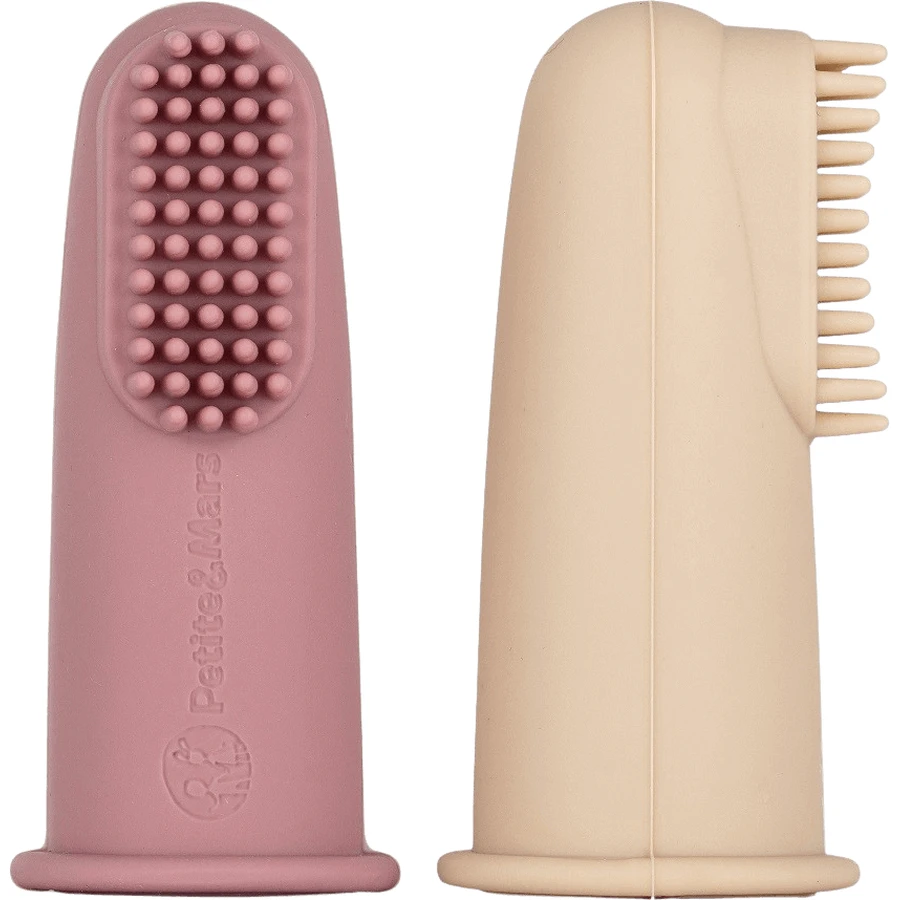Petite&Mars Набір силіконових зубних щіток Rose&Sand 0м+ 2 шт: ціни та характеристики